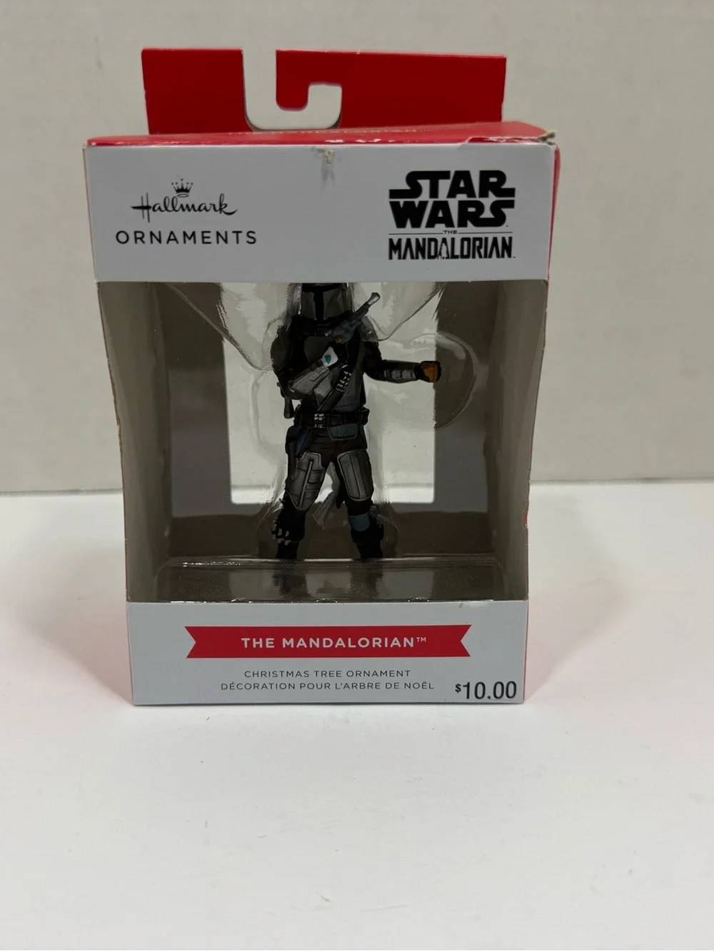 Hallmark The Mandalorian Ornament in Gray and Black with Blue Accent